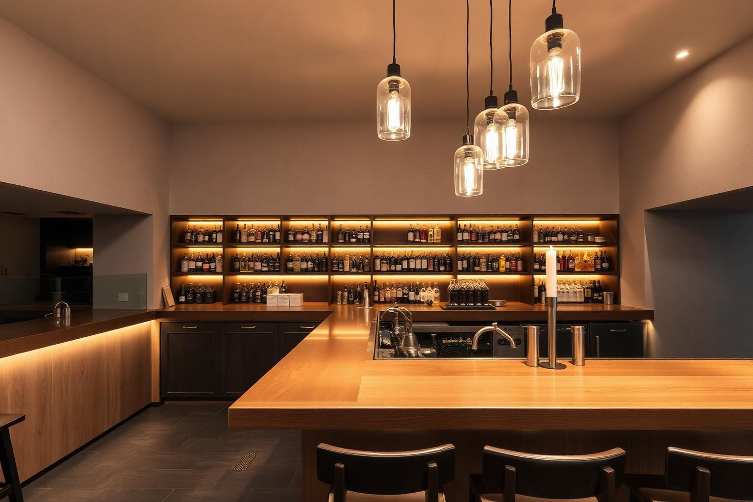 Bar & lounge — Butikový hotel architektonické osvetlenie