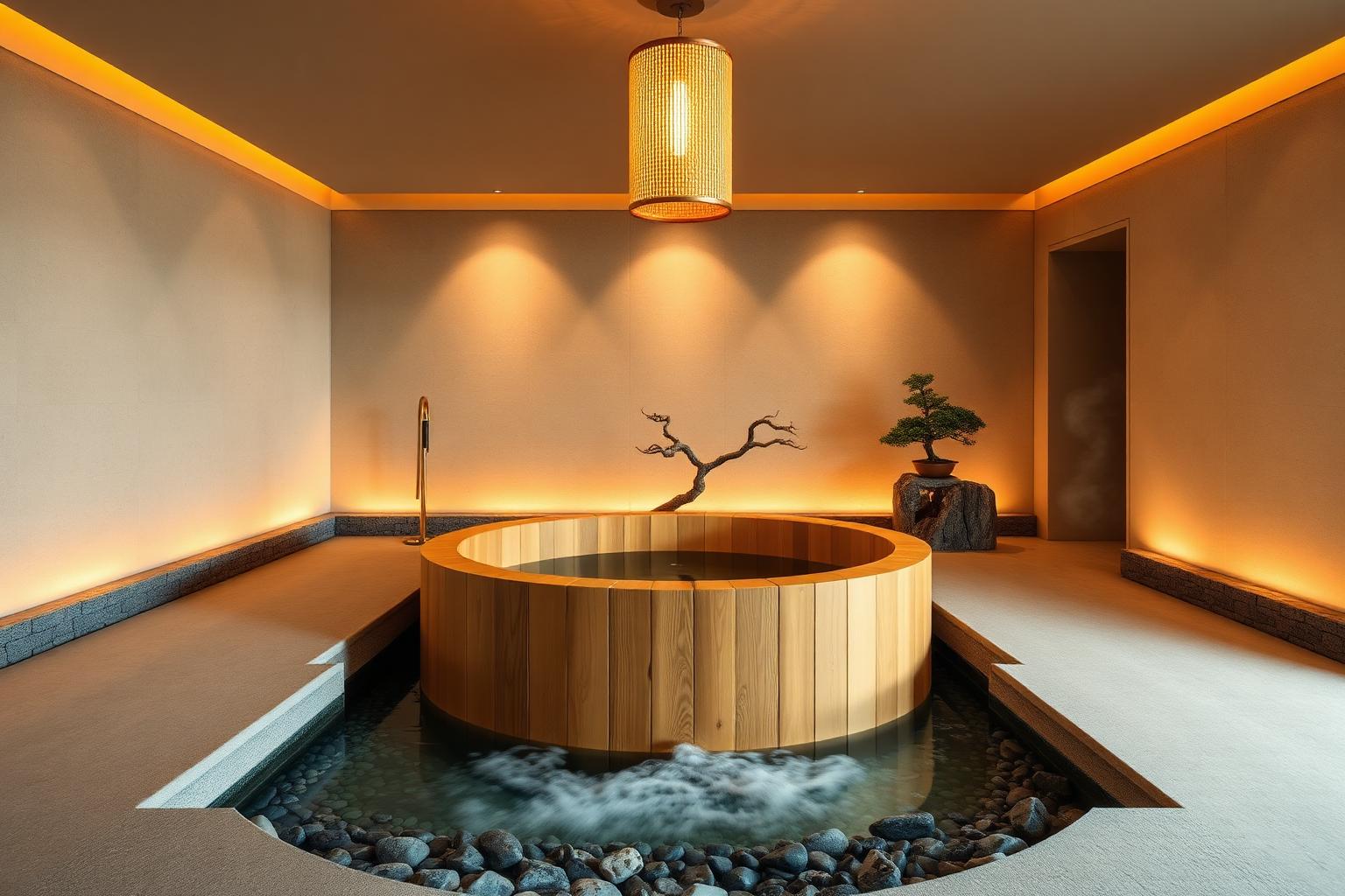 Spa & onsen kúpeľ — Butikový hotel architektonické osvetlenie