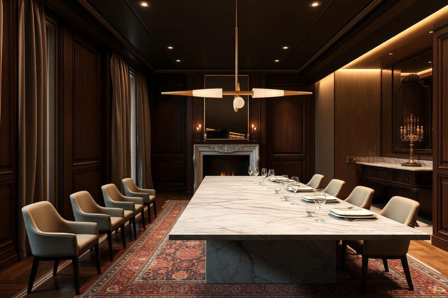 Privátny salónik — Fine dining reštaurácia architektonické osvetlenie