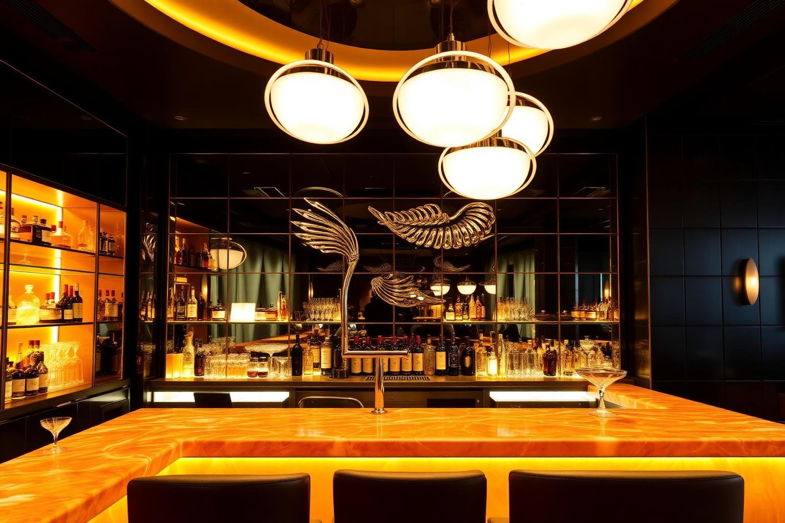 Cocktail bar — Fine dining reštaurácia architektonické osvetlenie