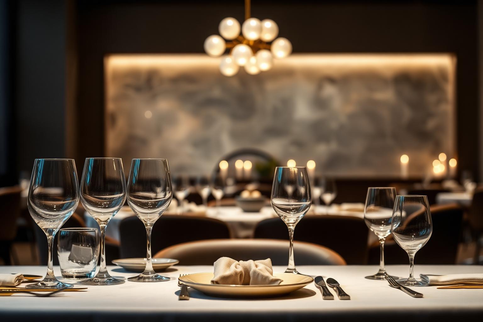 Tasting menu detail — Fine dining reštaurácia architektonické osvetlenie