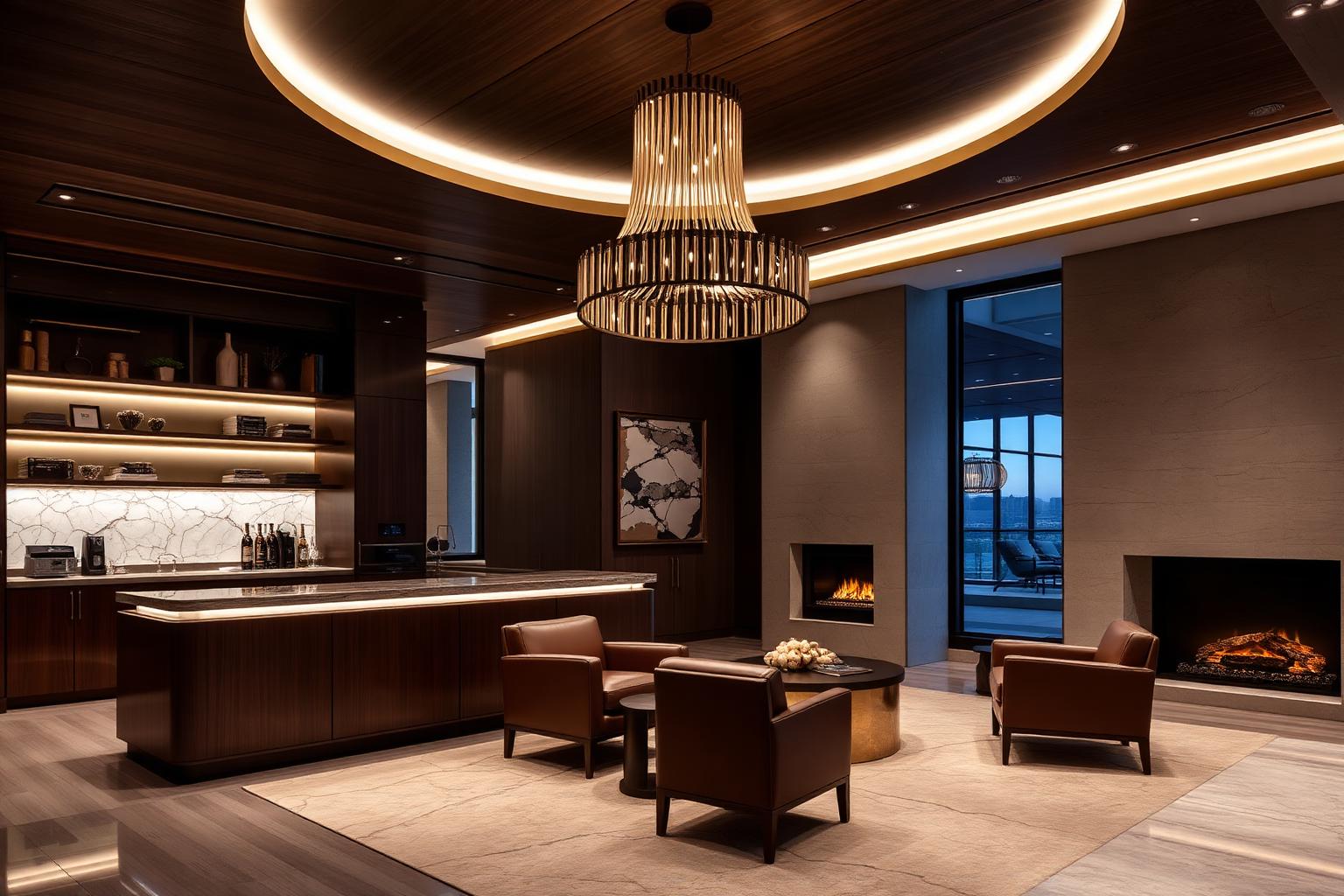 Recepčný lounge — Firemné sídlo architektonické osvetlenie