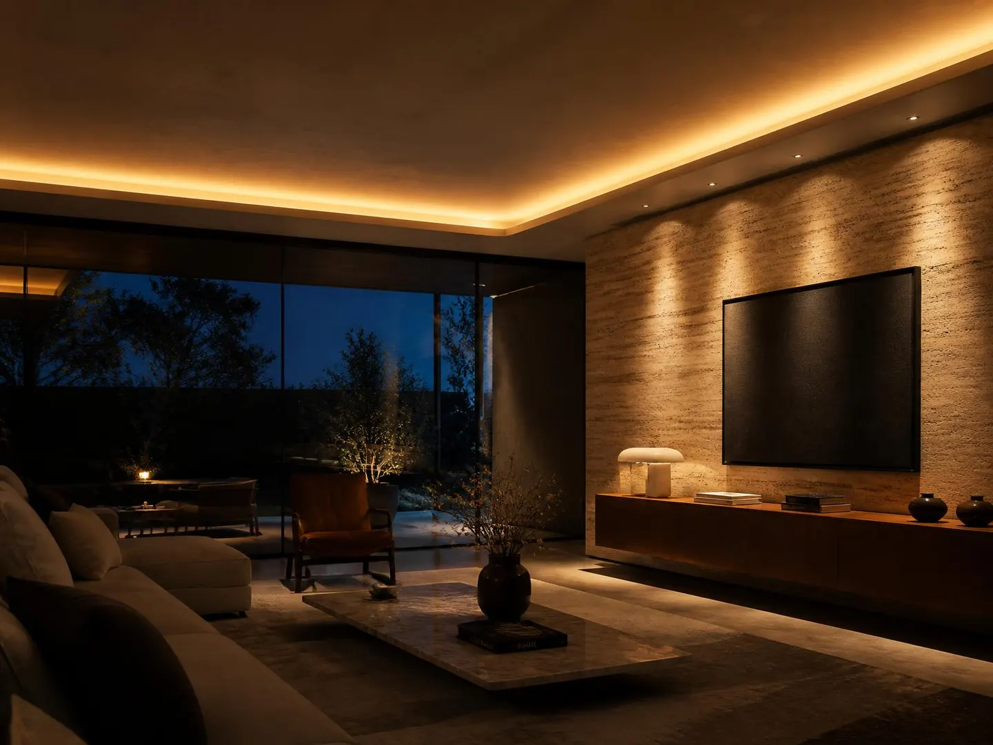 Návrh architektonického osvetlenia moderného interiéru – svetelný dizajn Premium Light