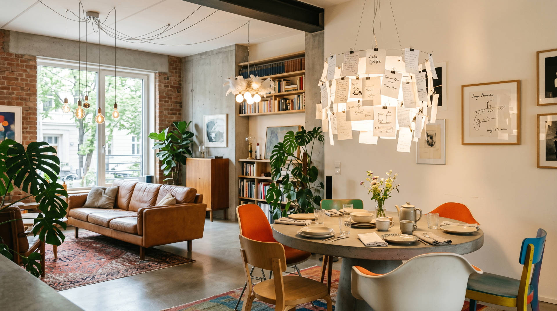 Berlin loft ateliér — Dizajnové obývačky architektonické osvetlenie
