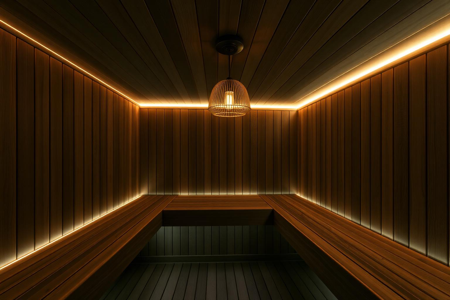 Parná kabína — Súkromná vila Spa architektonické osvetlenie