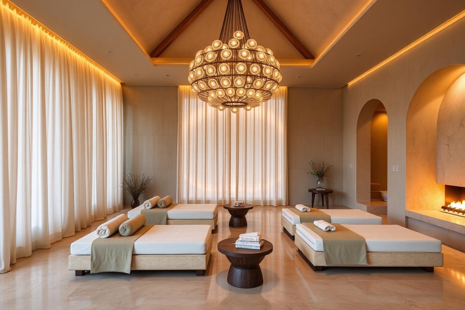Relaxačná zóna — Súkromná vila Spa architektonické osvetlenie